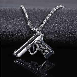 Mode Hüften Hopfen Halskette, Edelstahl Halskette Männer, Valentinstag Geschenk für ihn - Product Image 4