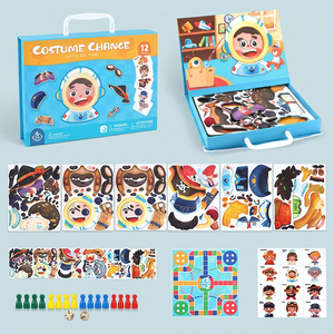 Caja de Rompecabezas 3D YZ <span class=keywords><strong>para</strong></span> Regalo, Disfraz, Manualidades, Cambio de Rostro, Educativo, Portátil, Maleta de Papel Artístico, Juego de Mesa Ludo, Venta al por Mayor <span class=keywords><strong>para</strong></span> Niños - Product Image 4