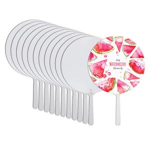 Abanicos Personalizados de Plástico PET para Sublimación, Impresión a Doble Cara, Abanicos Portátiles de Verano para Publicidad - Product Image 6