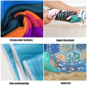 Custom Printed Cute Holiday Theme <b>Beach</b> <b>Towel</b> for Women, Ultra Soft Sand Free <b>Towels</b> Large Size <b>Beach</b> <b>Towel</b> - Product Image 2
