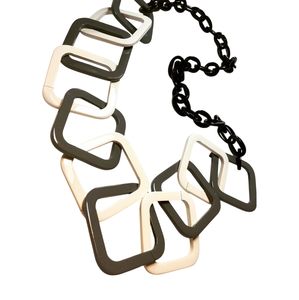 Collar con Colgante de Cuerno de Búfalo Ecológico, Diseño Personalizado con Diamante, Perla y Cadena de Cuerda para Mujer - Product Image 5