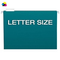 25/BX 1/5 coupe lettre taille recyclé sarcelle papier Kraft intérieurs dossiers suspendus bureau fournitures scolaires dossiers de suspension pour bureau
