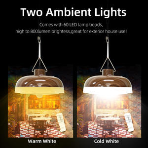 Luces colgantes solares duraderas impermeables Eshine con control remoto para áreas exteriores o interiores - Product Image 4