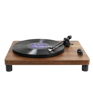 Gramaphone Retro de <span class=keywords><strong>vinilo</strong></span> de fibra de carbono, diseño de Tonearm, tocadiscos de aluminio puro, reproductor de discos con estera deslizante, gran oferta de fábrica - Product Image 5