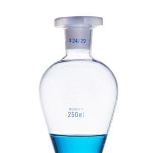 HAIJU LAB vidrio de borosilicato personalizado esférico/pera 60-5000ml embudo de separación llave de paso de PTFE resistencia a altas temperaturas para - Product Image 5