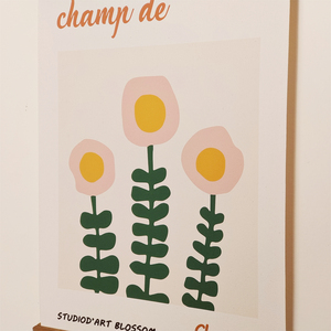 Quadro Floreale Nordico Morandi in Legno da Appendere, Poster di Fiori Freschi, Arte Murale per Camere da Letto Femminili, Decorazione Casa - Product Image 4