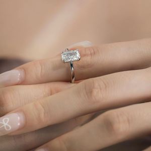 Dylam Classic Design Women Fashion <b>Fine</b> <b>Rings</b> S925 Silver Diamond 8A Crushed Iced Out Cut Cubic Zirconia Women Engage <b>Rings</b> - Product Image 6