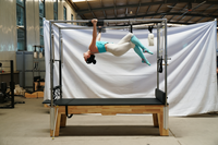 Lit de Pilates Cadillac MJD M201A en bois de chêne, réglable, portable, durable, pour usage domestique et commercial, yoga, fitness, musculation