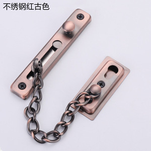 Loquet de porte en acier inoxydable avec chaîne antivol pour porte de chambre, porte principale, design moderne, installation facile, type B, avec goupille - Product Image 4