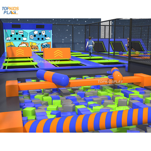 Atlama platformları güvenlik ağı ticari macera parkı çocuklar satılık kapalı trambolin parkı oyna - Product Image 2