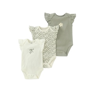 New Design Baby Cotton Assorted Rompers <b>Short</b> Sleeve <b>Onesies</b> With Cartoon Prints For Infants Boys Girls Summer Wear - Product Image 6