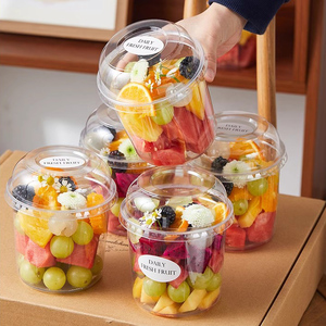 Contenitori in Plastica Trasparente Monouso per Insalate di Frutta, Bevande Fredde e Panini della Fabbrica Cundao - Product Image 3