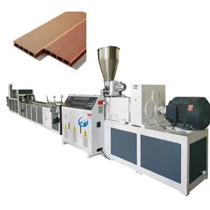 Co-Extrusion Wood Plastic Decking Extrusion Machine 3D Embossed Wood Plastic Composite Flooring Extrusion Line Manufacturer