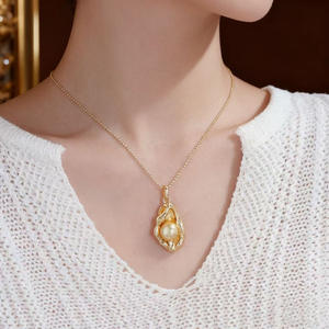 อุปกรณ์ DIY 31471 จี้เงินแท้ S925 พร้อมลูกปัดกลมขนาด 7-8 มม. สำหรับทำสร้อยคอไข่มุก DIY - Product Image 2