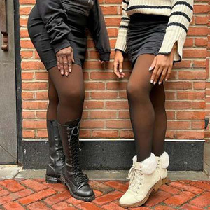 Collants pour femmes, style décontracté, mode, en velours épais, collants pour filles, hiver, super élastiques, collants en molleton pour femmes noires - Product Image 4