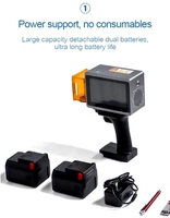Marqueur laser à fibre portatif léger de type S, machine de marquage laser sans contact pour composants automobiles