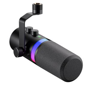 Nouveau modèle de microphone dynamique NV7 XLR USB avec effet lumineux RVB et support de bureau pour l'enregistrement de podcasts, les jeux sur PC et le streaming - Product Image 1