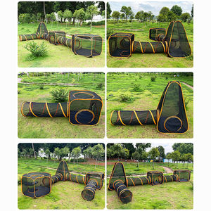 PiCiPaw 6-in-1 grandi custodie per gatti da esterno Pop Up tende da gioco per gatti con Tunnel per addestramento agilità per cani Tunnel portatile per animali domestici - Product Image 4