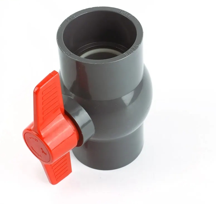Furui PN16 SCH80 Gray PVC Ball Valve 1/2''-4'' Single Union & Double Union Customizable OEM Fittings · image 6