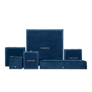 Caja de Joyería de Terciopelo con Logotipo Personalizado al por Mayor, Organizador de Anillos en Oferta - Product Image 1