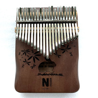 Mahogany Material Portable Outdoor Musical Instrument 21 Keys Kalimba Thumb Piano