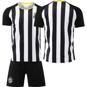 Completo da Allenamento Calcio Santos Away 2526, Maglia N.10 Neymar, Manica Corta, Set per Bambini, Rete a Righe con Collo a V - Product Image 2