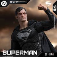 Figura de Acción Fondjoy DC Superman Negro 2.0, Escala 1/9, 19cm/7.6in, Modelo Original Auténtico, Juguete Coleccionable, Regalo