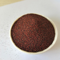 Sable de grenat rouge 30/60 mesh, abrasif de sablage pour l'élimination de la rouille, la préparation des surfaces et le nettoyage des chantiers navals, faible teneur en poussière