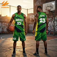 Maillots de basket-ball personnalisés respirants et à séchage rapide pour adultes, grandes tailles, avec impression de nom et de numéro, vêtements de sport