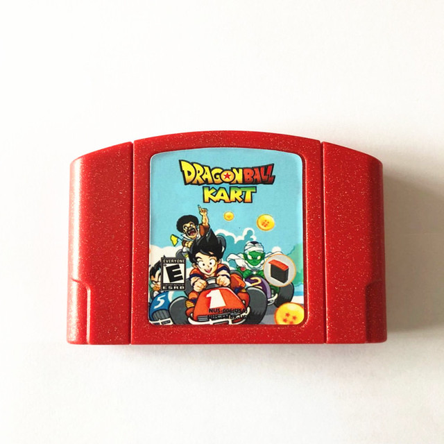English Language New NTSC/US Hack Game Red Shell 64 Bit Dragonball Kart N64 Games