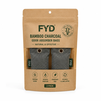 Sachets purificateurs d'air au charbon de bambou parfum citron, absorbeurs d'odeurs et désodorisants pour voiture, placard, tiroir, armoire à chaussures