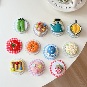 Soporte magnético telescópico universal para teléfono con diseño de tomate, fresa, galleta, anillo de aire para PC y soporte en forma de M - Product Image 2