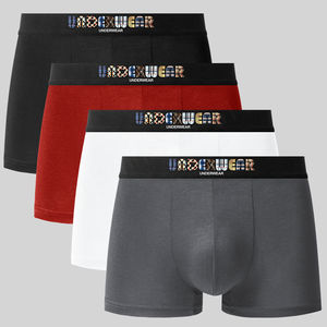 Venta caliente al por mayor de diseño personalizado Logo moda suave hombres ropa interior cómoda pantalones cortos Boxers calzoncillos hombres ropa interior - Product Image 2