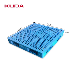 KUDA 1211E-WGSM 플라스틱 팔레트 내장 스틸 튜브 PP 쌓을 수있는 그리드 양면 팔레트 칩 추가 가능 사용 1200x1100x150mm - Product Image 2