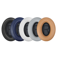 Almohadillas de repuesto para auriculares Bose QuietComfort 35 (QC35) y Quiet Comfort 35 II (QC35 II), cuero más suave,