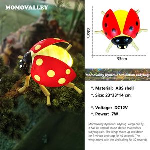 Luce LED <span class=keywords><strong>da</strong></span> Giardino Gialla Luminosa Momovalley 33CM, Grado <span class=keywords><strong>di</strong></span> Protezione IP65, Angolo <span class=keywords><strong>di</strong></span> Illuminazione 360°, per Decorazioni Festive <span class=keywords><strong>di</strong></span> Halloween, DC 12V - Product Image 3