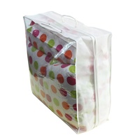 Sacs en vinyle PVC transparent avec poignées, grand sac de rangement en plastique pour couverture, drap, oreiller, vêtements