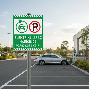 Señal de Advertencia de Seguridad Vial Reflectante para Vehículos Eléctricos - Product Image 3