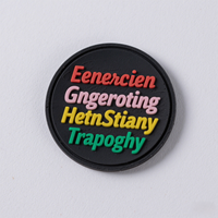 Vente en gros d'usine Étiquette de patch en PVC de luxe Logo de marque personnalisé Patchs en caoutchouc de silicone à coudre imprimés en 3D pour vêtements et chaussures