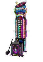 Mesin Game Arcade Tinju Elong Indoor yang Dioperasikan dengan Koin/Uang Kertas, Garansi 1 Tahun, Bahasa Inggris, Konektivitas RF Metalik