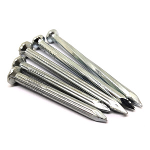 Clous à tête plate galvanisés à chaud de haute qualité, clous en fer électrogalvanisés de grande taille, clous en acier à pointe en fil de fer - Product Image 2