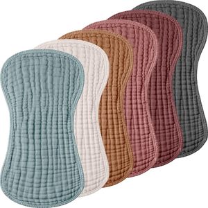 's Best-Selling Ins Six-Layer Gauze <strong>Burp</strong> Towel Solid Pattern Pure Cotton Button Baby <strong>Burp</strong>/Spit-Up Towel for All Seasons