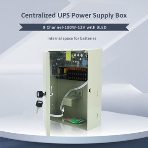 Fuente de alimentación CCTV a prueba de lluvia de 9 canales 12V UPS 15A Corriente de salida 180W Indicador LED de potencia de salida para el hogar Fuente de conmutación AC/DC - Product Image 4