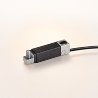 Capteur de déplacement linéaire compact HBT IP67, résolution 0,001 mm, linearité 0,1 %, dimensions 1,7x7x31 mm, câble de 3 m, connecteur Lumberg