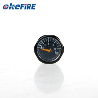 Extincteur Okefire M10 avec manomètre miniature en laiton de 19 mm, 12 bars, pompe à main à air comprimé, régulateur HPA de plongée 15g