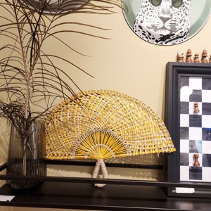 Bán buôn rơm Fan <span class=keywords><strong>Raffia</strong></span> wovenhandmade người hâm mộ cho ủng hộ đám cưới phù dâu Quà tặng đám cưới bãi biển quà tặng và tường trang trí nội thất - Product Image 4