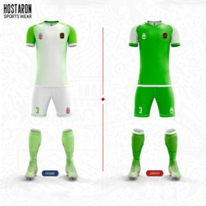 HOSTARON personalizzato per adulti in bianco maglia da calcio a manica corta blu di alta qualità Plus Size oro bianco set di magliette da calcio per gli uomini - Product Image 1