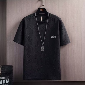 Modello estivo creativo Vintage Streetwear 2 pezzi Set da uomo tuta bianca <span class=keywords><strong>pantaloncini</strong></span> da uomo 3D lettere abiti formali - Product Image 4