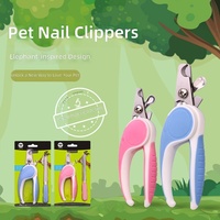 Kit de coupe-ongles pour animaux de compagnie avec lime à ongles, bord de coupe lisse, idéal pour le toilettage quotidien des animaux d'intérieur