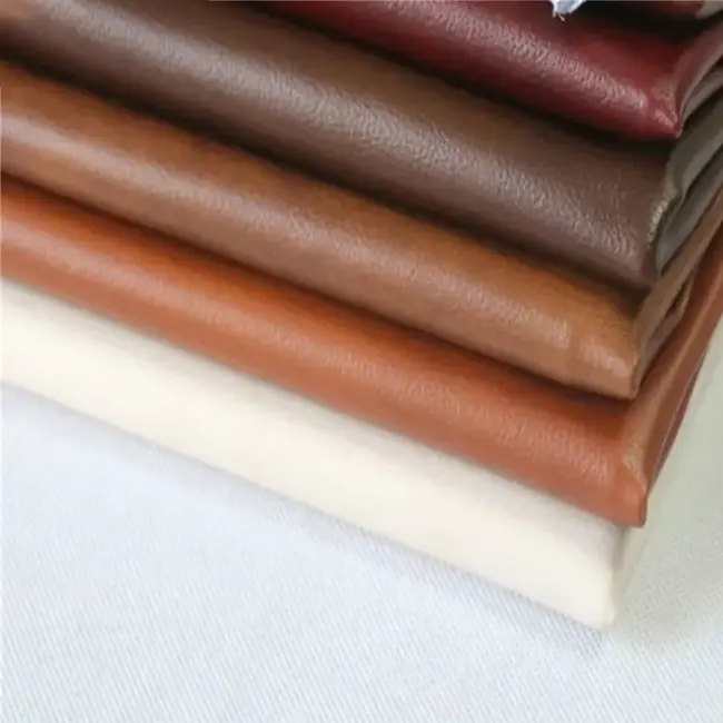 Kain kulit imitasi PVC bahan kulit murni untuk Sofa